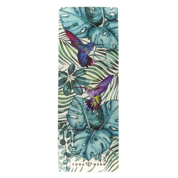 Yoga Hero Yoga Hero Yogamatte Classic 3,5mm mit Tragegurt, Jungle (grün), – Produktbild 1 von 4