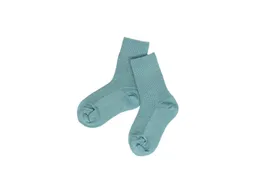 grödo Kinder Socken Bio-Schurwolle Feinstrick antiqueblue Gr. 1 – Produktbild 1 von 1