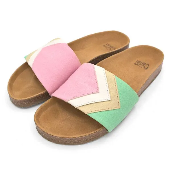 Fünve Fünve Vegane Slides mit Fußbett | Herren, Strawberry (rosa), – Produktbild 1 von 4