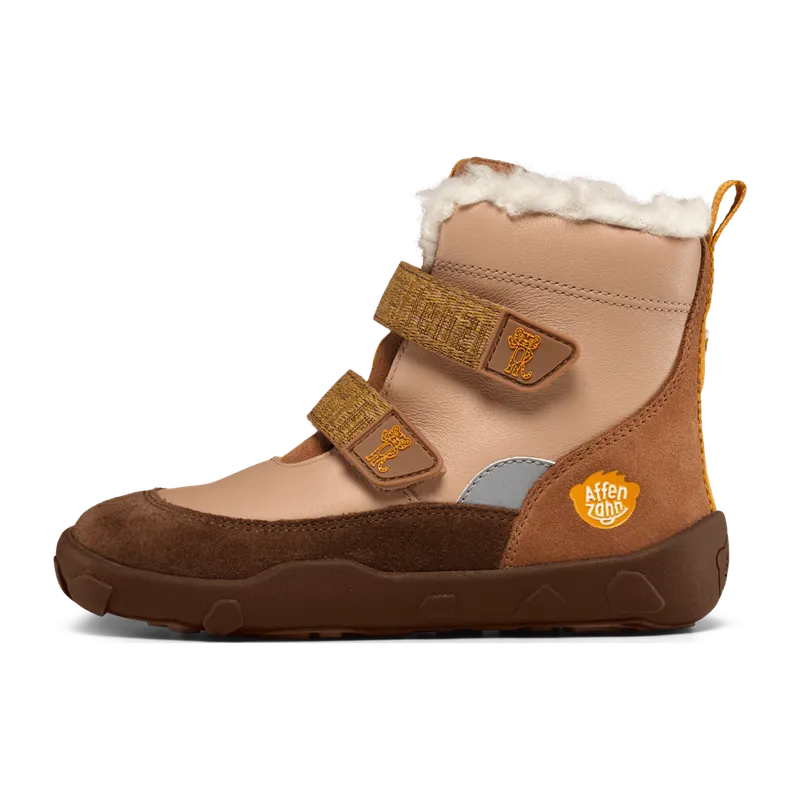 Affenzahn Affenzahn Winterstiefel Leder Winty Tiger für Kinder, braun, Größe 32 EU, Braun, – Produktbild 3 von 6