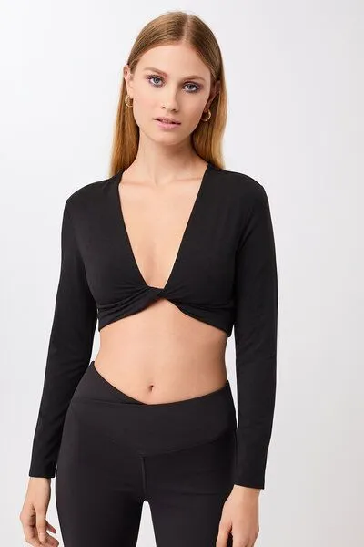 mandala Mandala Support Top Longsleeve, Black (schwarz), – Produktbild 1 von 5