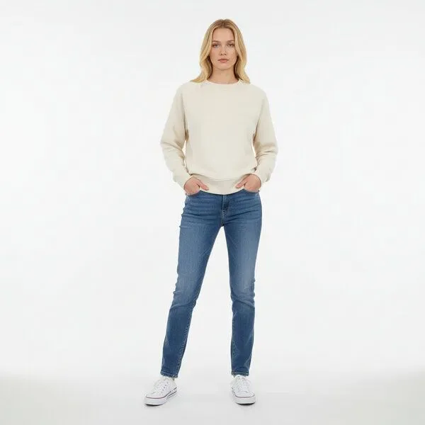 PETER JO PETER JO Damen Bio-Sweatshirt – Willow, Creme, – Produktbild 1 von 4