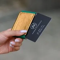 ANDERS & KOMISCH ANDERS & KOMISCH Kleines Portemonnaie Gold mit RFID Schutz - A&K MINI Slim Wallet – A&K MINI Bundle – Produktbild 1 von 1