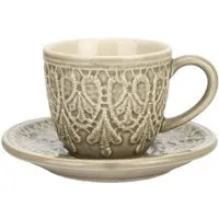 El Puente El Puente Espressotasse mit Untertasse "Bloom" | Fair Trade & Handmade aus Thailand – Produktbild 1 von 1