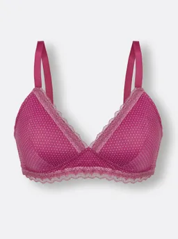 wäschepur Schalen-BH ohne Bügel magenta-bedruckt – Produktbild 1 von 1