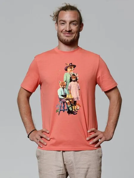 watapparel watapparel T-Shirt Unisex Fancy Fox, Fiesta, – Produktbild 2 von 3