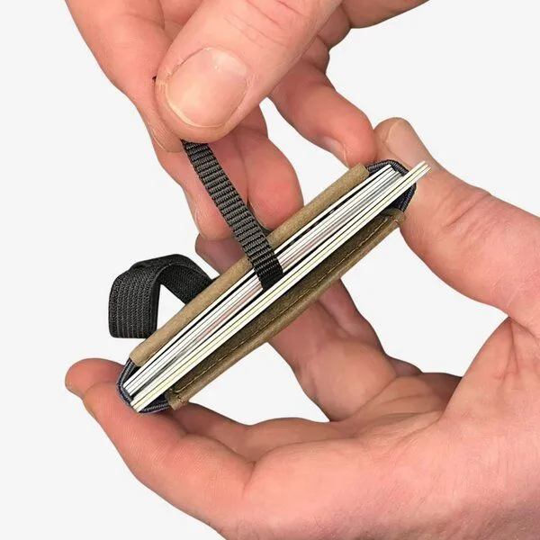 ANDERS & KOMISCH ANDERS & KOMISCH Mini Pro Slim Wallet mit Münzfach - Kleines smarte Portemonnaie Braun, Mint, – Produktbild 4 von 4