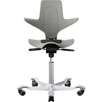 HAG HAG Bürodrehstuhl "Capisco Puls 8010" Gestell: silber/clay,Stoff: "Cura" black – Produktbild 1 von 1