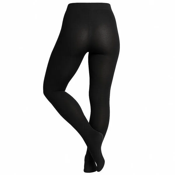Bruno Barella Bruno Barella Damen Strumpfhose Schwarz – Winter Warm, Bio-Baumwolle & Stretch – Produktbild 3 von 4