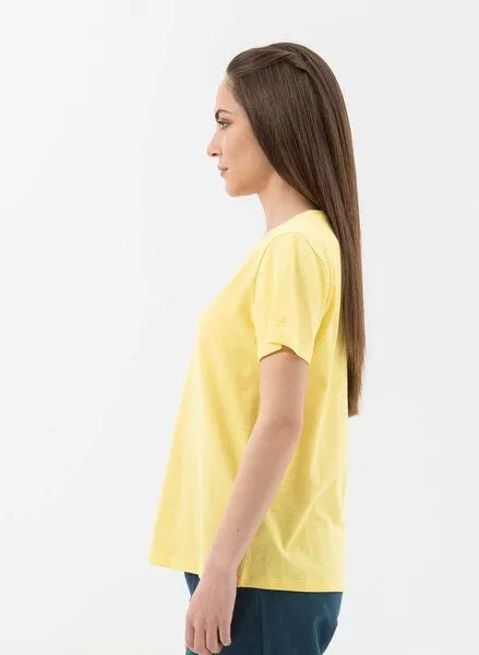 ORGANICATION ORGANICATION Basic T-Shirt aus Bio-Baumwolle, Lemonade, – Produktbild 3 von 4