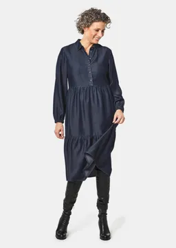 Goldner Tencel-Kleid - dunkelblau - Gr. 21 von Goldner Fashion – Produktbild 1 von 1