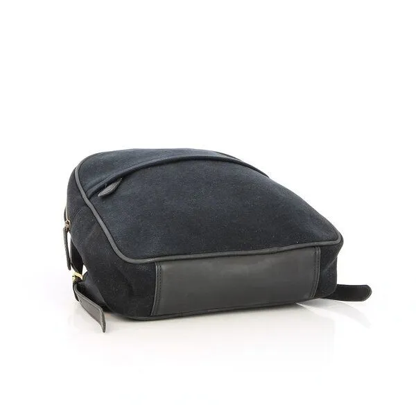 GLOBO Fair Trade GLOBO Fair Trade Kleiner Rucksack aus Canvas & mattem Ökoleder, Schwarz, – Produktbild 2 von 4