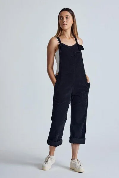 Flax and Loom Flax and Loom Leinen Latzhose Mary Lou, Black, – Produktbild 6 von 8