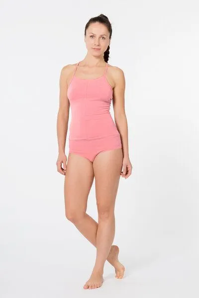 YOIQI YOIQI Yoga Body aus biologischer Baumwolle, Apricot(rosa), – Produktbild 1 von 2