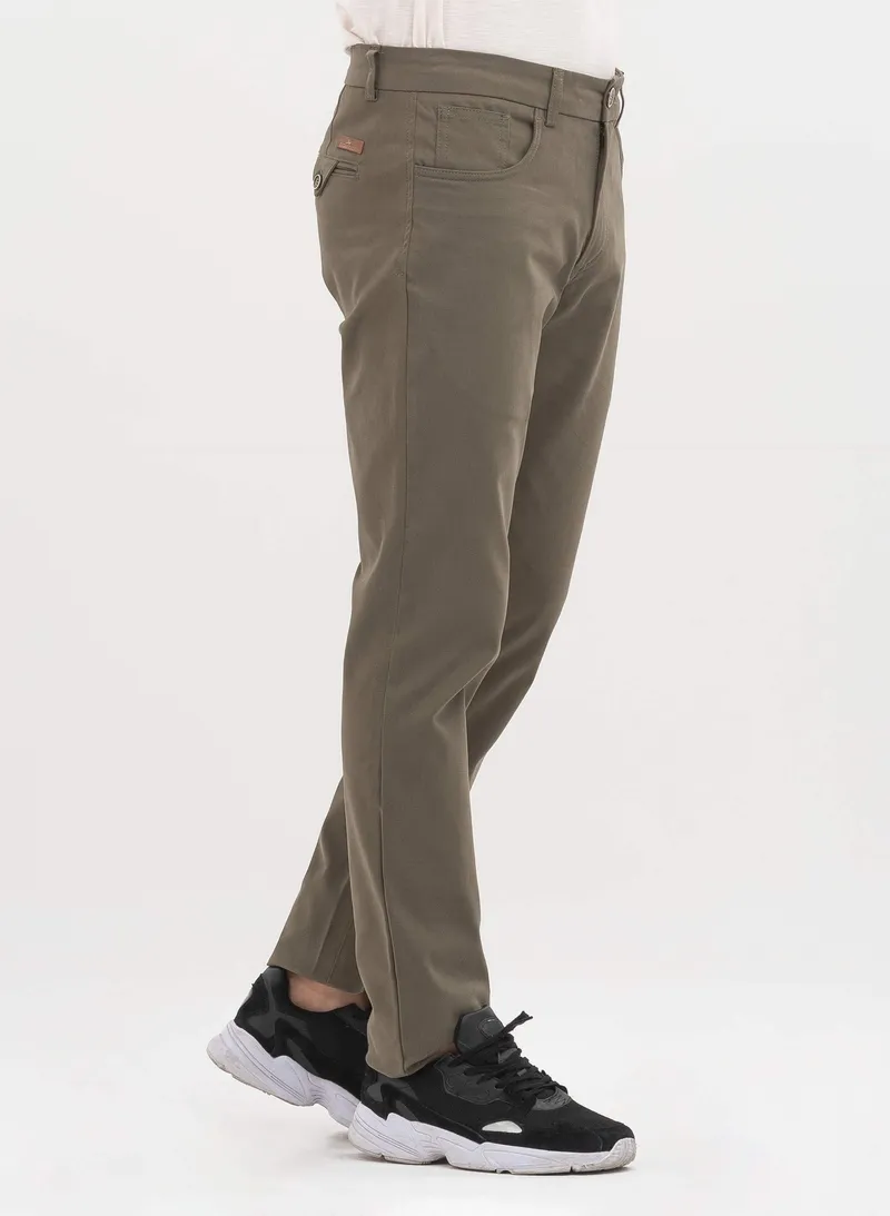 ORGANICATION ORGANICATION Herren vegan Hose Bio-Baumwolle Khaki, Dunkelgrün, – Produktbild 1 von 2