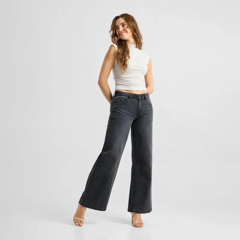 DAWN TWEET Minimal Stretch - Retro Flare - Vintage Black - Vintage Black / 28 / 32 – Produktbild 1 von 1