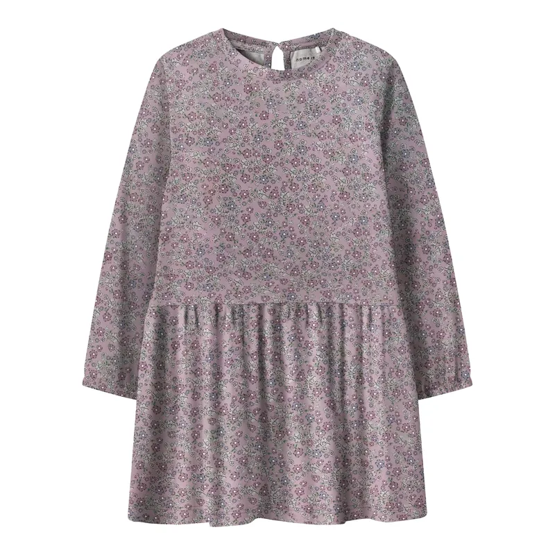 name it name it Kleid langarm Blumen, Rosa | mehrfarbig, – Produktbild 1 von 1
