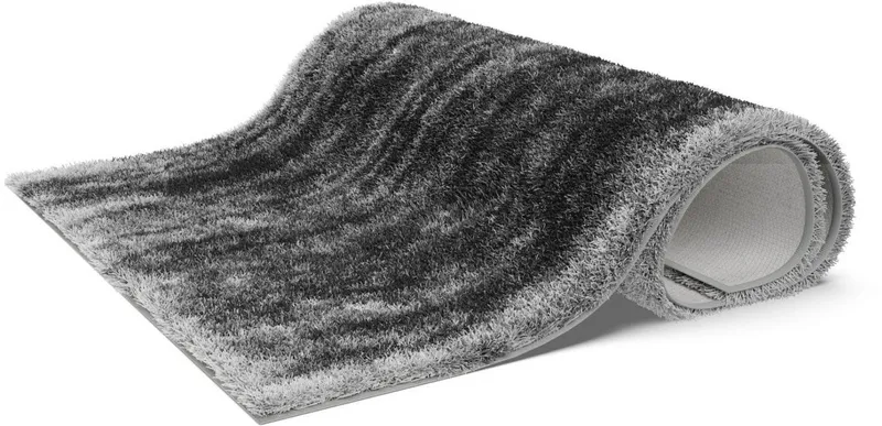 Grund Grund Badematte Elysia, Höhe 27 mm, rutschhemmend beschichtet, fußbodenheizungsgeeignet, Polyester, rechteckig, LUXURYSOFT-Flor, ultraweich & angenehm warm, 5 Jahre Garantie, Grau, – Produktbild 4 von 5