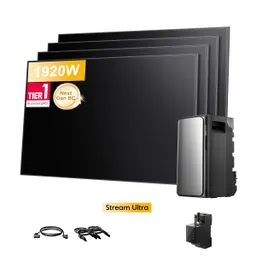 EcoFlow EcoFlow Stream Ultra, All-in-One Speicher für Balkonkraftwerke, mit 4 x 480Wp Sunpro BC Bifazial Full Black Solarmodul, by Powerness - Stream Ultra | 1920Wh / 1 x Smart Meter / Selbstabholung – Produktbild 1 von 1