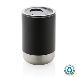 XD Collection RCS recycelter Stainless Steel Becher, schwarz, Schwarz, – Produktbild 1 von 1