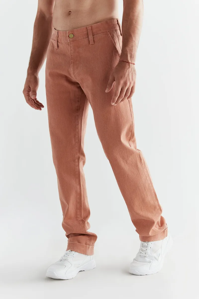 Evermind Evermind Herren vegan Denim Chinos Sunburn, Hellbraun, – Produktbild 1 von 2