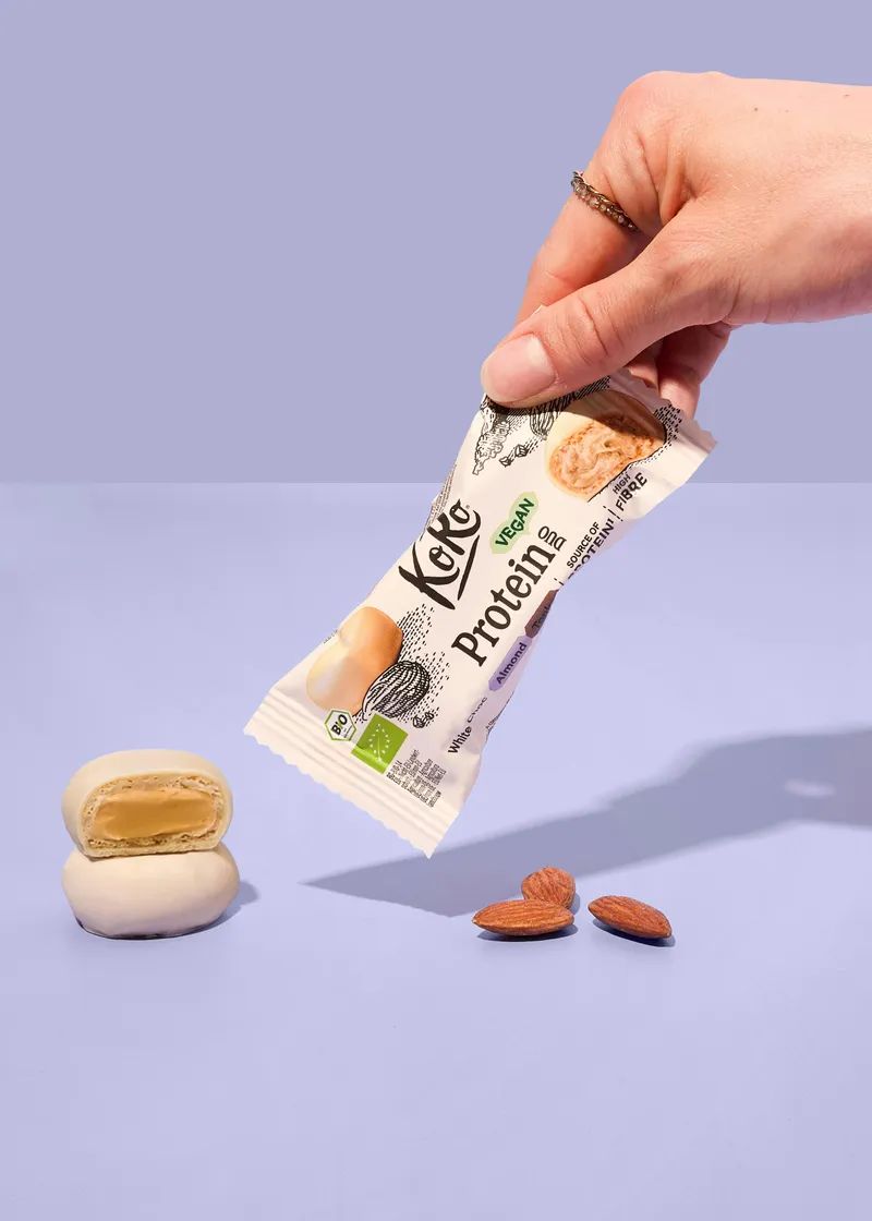 KoRo Bio Protein Duo White Choc Almond Tonka | 2 x 20 g – Produktbild 4 von 5