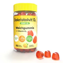 Dekristolvit Dekristolvit D3 1000 I.E. Weichgummis – Produktbild 1 von 1