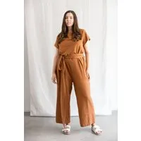 Jyoti - Fair Works Jyoti - Fair Works Damen vegan Jumpsuit Nirav Haselnuss – Produktbild 1 von 1