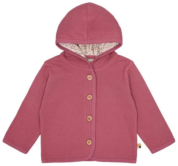 loud + proud loud + proud Babys & Kinder Jacke in Waffeloptik, GOTS-zertifiziert, Rouge(pink), – Produktbild 1 von 4