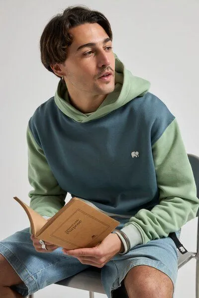 Trendsplant Trendsplant Color Block Hoodie Deep Spruce, Rosa, – Produktbild 4 von 4