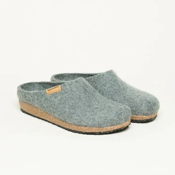 Stegmann Stegmann Filzpantoffel 208 aus 100% Merino-Wolle für Damen & Herren, Grau, – Produktbild 1 von 4