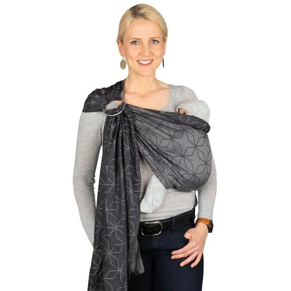 Hoppediz Hoppediz Babytragetuch - Ring-Sling kbA, Malmö stone, – Produktbild 1 von 4