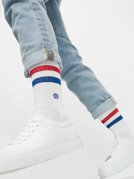 Natural Vibes Natural Vibes Crew Socken Bio GOTS | Tennissocken | Sport | Herren Damen Socken, Weiss, – Produktbild 1 von 3