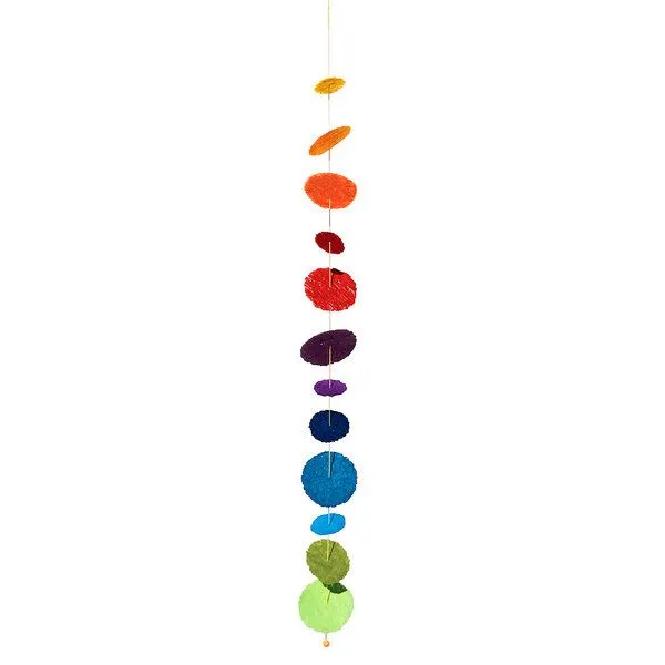 Sundara Sundara Deko-Girlande "Cascade Rainbow" aus handgeschöpftem Baumwollpapier – Produktbild 1 von 3