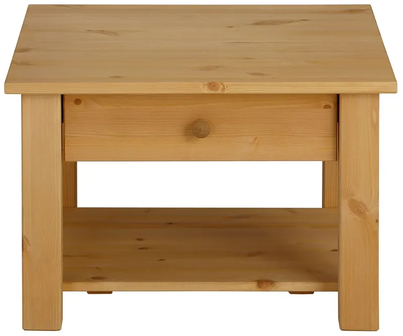 OTTO home Couchtisch Chicago (Couchtisch, Sofatisch, OTTOs Choice), in zwei Größen, Landhausstil, zusätzlicher Stauraum, Beige, – Produktbild 3 von 8