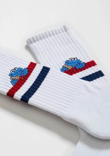 BeSocks BeSocks Bio-Tennissocken - Krümelmonster – Produktbild 3 von 3