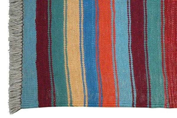 Rugtales Kelim Gashgai Mehrfarbig „Rugtales“ aus Schurwolle, 66x198 cm, Bunt, – Produktbild 4 von 4