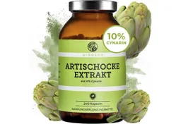 QIDOSHA Artischocken Kapseln 1800 mg mit 10 % Cynarin Hartkapsel, 1 er 240 St., 173.3 g, Leber-Galle-Komplex – Produktbild 1 von 1