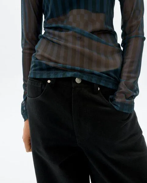 thinking mu Jeanshose Wide Leg Modell: Hedda, Black, – Produktbild 4 von 5