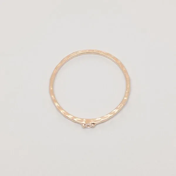 fejn jewelry fejn jewelry Ring 'sparkle hammered', Rotgold, – Produktbild 1 von 3