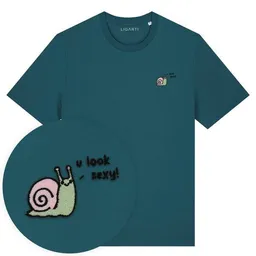 LIGARTI Besticktes T-Shirt – Schnexy – LIGARTI Tiermanufaktur – Produktbild 1 von 1