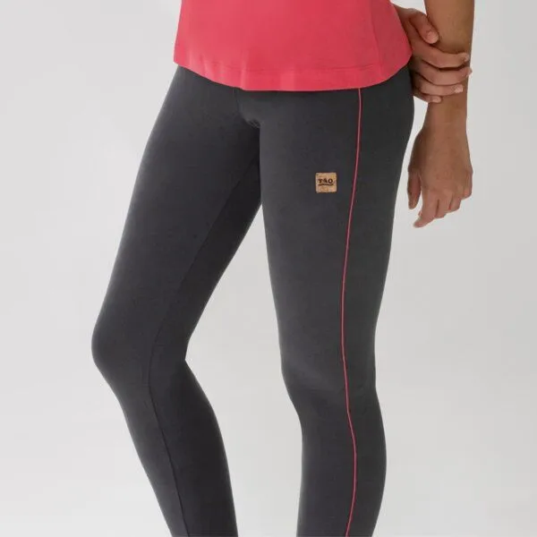 TAO Sportswear TAO Sportswear Damen Leggings FRIDA aus Bio-Baumwolle, Grau, – Produktbild 4 von 4