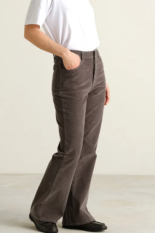 Dedicated DEDICATED Damen vegan Hose Ryda Cord Rock Grau, Grau, – Produktbild 2 von 2