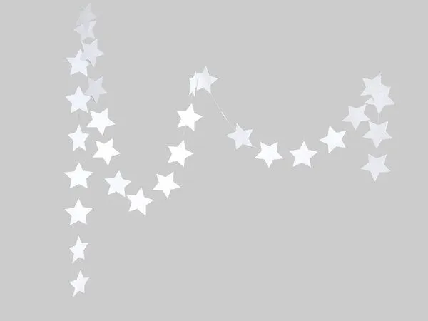 renna deluxe renna deluxe STERN Girlande aus Papier, Weiss, – Produktbild 1 von 4