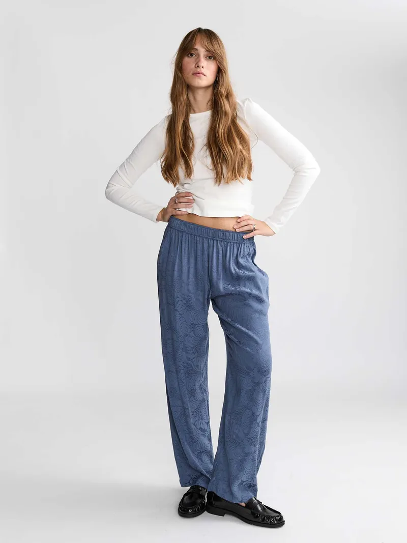 Yahmo Yahmo Damen vegan Hose Hilde Zen Indigo, Blau, – Produktbild 1 von 2