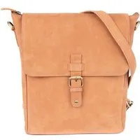 El Puente El Puente Schultertasche/Rucksack | Fair Trade & Handmade aus Indien, Braun, – Produktbild 1 von 1