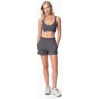 ORGANICATION ORGANICATION SAVANNA | Waffel-Shorts aus Bio-Baumwolle und recyceltem Polyester, Shadow, – Produktbild 1 von 1