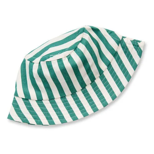 Sense Organics Sense Organics Kinder Hut grün-weiß gestreift, Modell BEKE, Green, – Produktbild 1 von 3