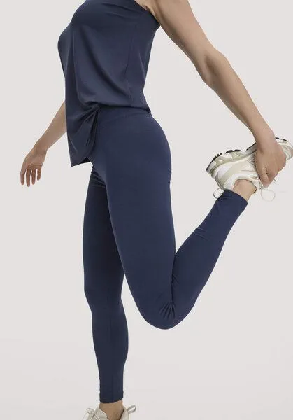 hessnatur hessnatur Leggings Medium Cut ACTIVE LIGHT aus Bio-Baumwolle, Mitternachtsblau, – Produktbild 6 von 8
