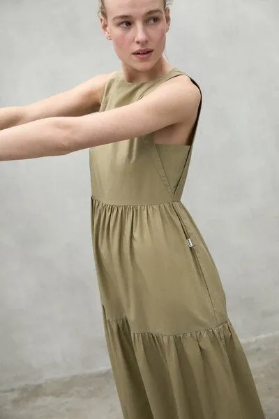 Ecolaf Ecolaf Bossa Dress, Insence / olive, – Produktbild 3 von 3
